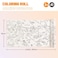 Mideer Children's Coloring Paper Roll For Kids, 400 * 40cm Large Coloring Poster For Toddlers, Stickable Drawing Paper Roll, DIY Painting Ideal Gift For Class Home Birthday Party, 160 GSM (Dinosaurs)