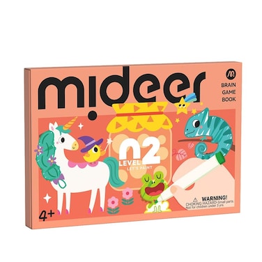 Mideer Let's Paint Kit - 50 Unique Designs For Kids, Fun And Engaging Painting Activities, Inspires Creativity And Skill-Building, For Young Artists To Explore Their Imagination (Level 2)