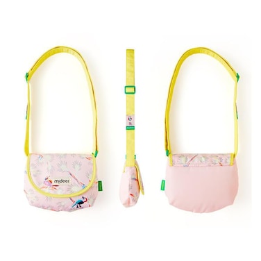 Mideer Kids Sling Bag - Adjustable Ergonomic Strap, Large Opening, Water-Resistant, Secure Button Closure, Lightweight &amp; Comfortable (Sping Bird)