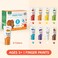 Mideer Finger Paints For Toddlers Non Toxic, Washable Finger Paint Set For Art Supplies For Kids, My First Fingerpaint Kit, Washable Paint For Kids DIY Crafts Painting