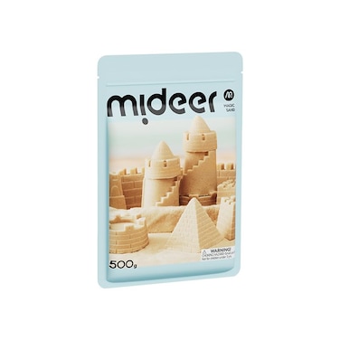 Mideer Magic Sand For Kids, Soft Moldable Sensory Play Sand For Indoor &amp; Outdoor Play, Creative Toy For Boys &amp; Girls Ages 3-12 (500g)
