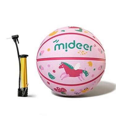 Mideer 7" Mini Basketball Balls For Mini Hoop Basketball Kids Basketball Size 3, Youth Basketball Size 5, Small Rubber Basketball For Indoor Or Outdoor Pool Play Games, Great Gift For Children