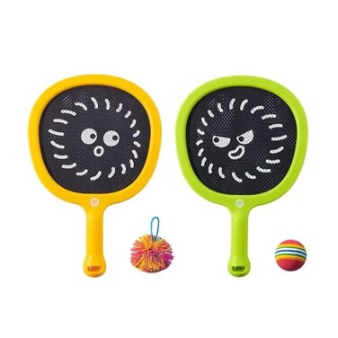 Mideer Junior Racket Set For Children, Kids Tennis Play, 2 Soft Balls, Lightweight Badminton Rackets Set, Indoor &amp; Outdoor Garden Sporty Game Set, Durable Mesh, Play Juggle Or Bounce