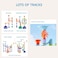Mideer Marble Run - Galaxy-Themed Track Set With Unique Shapes, See-Through Parts, Jump &amp; Spin Features, Safe &amp; Smooth Design, Includes Instruction Manual And Stickers