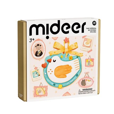 Mideer Modeling Clay Kit - Handprints Keepsake, Kaolin Clay, Paints Included, Crack-Resistant, Easy To Use, Perfect For First Day of School, New Friends, Special Memories