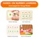 Mideer The Numbers Board Game - 2-in-1 Double-Sided Strategy Game For Kids &amp; Adults, 4 Levels, Card Holder Included, Compact Foldable Design, Match, Plan &amp; Play Anywhere