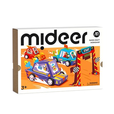 مجموعة أدوات Mideer للأعمال الورقية - فن طي الورق ثلاثي الأبعاد للأطفال مع خطوط طي مسبقة، لا حاجة إلى مقص أو غراء - ورق مقاوم للماء مع ملصقات وشعارات إبداعية (دريم ريسر)