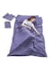 Sleeping Bag Liner Portable Sleeping Sack Outdoor Camping Hotel Travel Double Sheet (L Size 180 X 210CM)