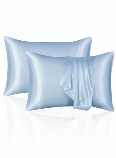 Pieces Soft and Smooth Satin Silk Pillowcase for Hair and Skin Health 51*102cm Breathable Bedding Pillowcase for Home B