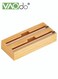 2 In 1 Packaging Storage Box Plastic Wrap Tin Foil Divider Wrap Organizer For Kitchen Storage Tissue Rack