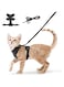 NC Cat Harness and Leash for Walking, Escape Proof Soft Adjustable Vest Harnesses for Cats, Easy Control Breathable Jacket, Black (S)