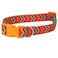 PETMATE RUBBER ADJUSTABLE DOG COLLAR 3/4 X 14-20 ORANGE CHEVRON