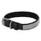 PETMATE BLING LEATHER DOG COLLAR 1" X 22" BLACK