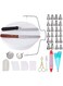 Cake Decorating Supplies Set - Professional Cupcake Decorating Kit Baking Supplies Rotating Turntable Stand, Stainless Steel Frosting Tips, Coupler, Icing Spatulas, Scrapers, Silicone Pastry