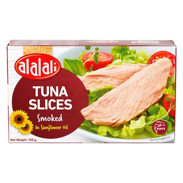 Al Alali Tuna Slices Smoked in Sunflower Oil, 100g