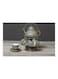 Home 14-Piece Glore Tea Set Includes Gold 6xCup With Saucer 220ml And Pot Gold/Grey 990Liters