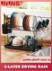 Dish Drying Rack,2 Tier Dish Racks For Kitchen Counter With Drainboard,Multifunctional Carbon Steel Material Dish Drainer,Large Dish Rack With Drying Mat And Wine Glass Holder,Black