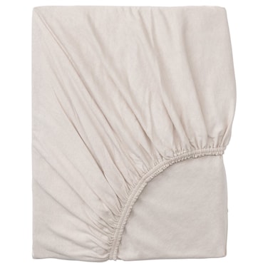 Cotton Jersey Fitted Sheet for Day-Bed, Beige, 80x200 cm