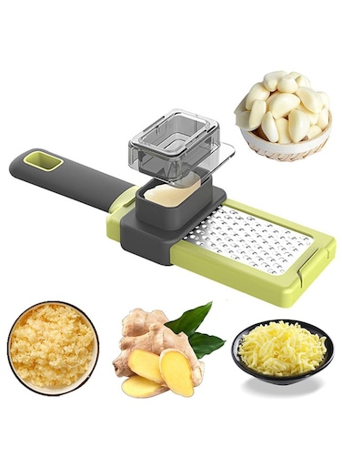 Chopper,New Ginger Garlic Gadgets with Handle with Premium Stainless Steel Mini Grater with Food protective cover Nutmeg Grinder Potato Lemon Grater