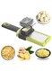 Chopper,New Ginger Garlic Gadgets with Handle with Premium Stainless Steel Mini Grater with Food protective cover Nutmeg Grinder Potato Lemon Grater