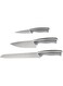 3-piece knife set, light grey/white, For kitchen