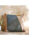 Home Crewel Mosaic Linen Embroidery Down Feel Filled Cushion - 50x50cm Rust
