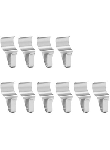 MAKINGTEC Vinyl Siding Hooks (10 Pack), Heavy Duty Stainless Steel Low Profile No-Hole Hanger Hooks