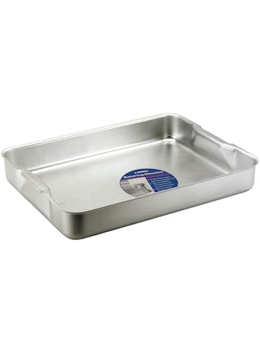 Zodiac Sunnex Aluminium Roasting Dish, Silver, 36.8 x 26.7 x 70 cm, ABRD1410, 32 cm