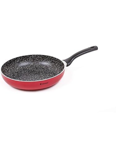 Bergner Bellini Frypan, 26 cm, Red, Pressed Aluminum, Marble+ Coating, BG31427RD