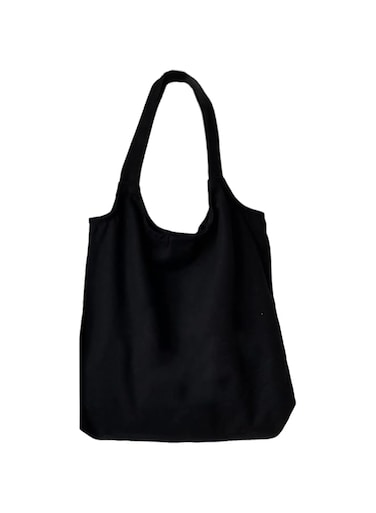 KIEKIECOO Canvas Tote Bag Black Aesthetic Personalized Custom Reusable Grocery Bags Floral Line Art Shopping Shoulder Bag