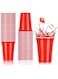 100 Piece Disposable Plastic Cups, 16-Ounce Disposable Plastic Party Cups, Heavy Duty Cups, Ideal For Weddings, Party&rsquo;S, Birthdays, Dinners, Lunch&rsquo;S. 6X4X50Cm Multicolor