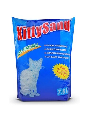 KittySand 100% Natural Silica Crystal Premium Quality Cat Litter 7.6L