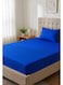 Cotton 2-Piece Microfiber Single Fitted Sheet Set &acirc;&euro;&ldquo; Royal Blue Striped 90&Atilde;&mdash;190 cm with Full Elastic &amp; 1 Pillowcase