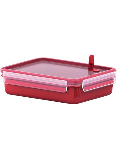 Tefal Masterseal Micro Box 1.2 Litres Food Container, Red, Plastic, K3102512