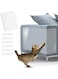 Cat Scratch Furniture Protector-12 Pack Self-Adhesive Single Side Couch Protector from Cat Claws,Furniture Protectors from Cats Scratching,Anti Cat Scratching Deterren Protectors