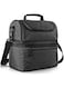 Sulfar Lunch Box Insulated Lunch Bag Large Cooler Tote Bag, Double Deck Bag for Office/Picnic (Black)