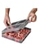 1pc Refrigerator Organizer 3 Grid, frozen meat storage box food-grade freezer Meat, Fruits Vegetables preperation fresh-keeping box