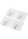 WeKends Heavy Duty Adhesive Wall Hooks - 30Pcs Set - Transparent, Self-Adhesive - Stainless Steel &amp; PC Construction - Perfect for Hanging Towels, Robes, Coats, Keys, Calendars