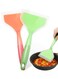 Pcs Silicone Spatula Turner, Wide Pancake Flipper, Tamagoyaki Shovel, BPA Free Non-Stick Egg Flipper for Omelette, Pizza, Steak &amp; Fish