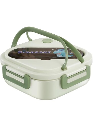 GBUFIYSN Bento Boxes for Adults - 1300 ML Bento Lunch Box For Kids Childrens With Spoon &amp; Fork - Durable for On-the-Go Meal, BPA-Free and Food-Safe Materials (Green)