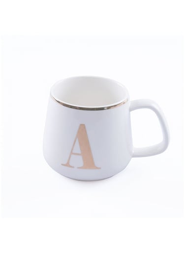Home Alphabet A Mug 380Ml -White