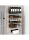 U-HOOME Magnetic Spice Rack for Fridge Side Shelf Organizer,4 Pack Metal Magnetic Fridge Shelf&amp;Paper Towel Holder For Kitchen Organization And Storage Space Saver Container for Apartment (Black)