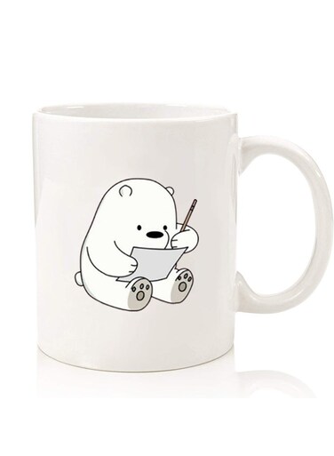Premium Quality Two Sided Printed Coffee Mug Tea Cup For Home Office, Kids Men Women Panda writing