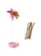 MRTURK REVHQ Cat Teaser Toy + Cat Chew Stick, Cat Wand Toy Retractable Cat Feather Toys with Silicone Collar Interactive Cat Toys for Indoor Cat Kitten Exercise