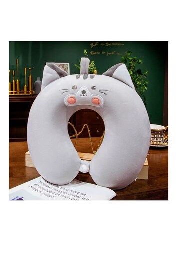 Memory Foam U-Shaped Travel Neck Pillow, Portable Cervical Pillow for Airplane, Car &amp; Office Nap - Ergonomic Support for Adults &amp; Kids, Adjustable Strap, Comfortable for Sleeping