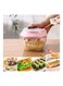 Food Chopper for Onion Veggies Fruits Nuts Herbs Multicolour 8.50 x 14.00 x 0.25cm