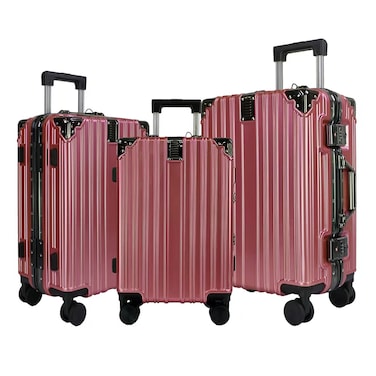 VIPTOUR Trolley Luggage Set of 3 PCS TPC Hard Side Spinner Wheels, TSA Lock With Cup Holder 20/24/28 Inches, VT-TPC102