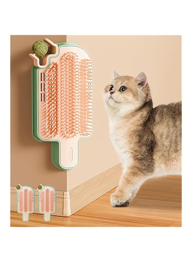 Tazweeq Catnip Toys, 2pcs Cat Self Grooming with Catnip Toys, Cat Self Groomer for Indoor Cats