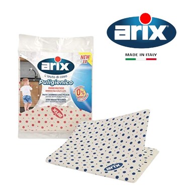 Arix Puligienico Antibacterial Nonwoven Multi Utility Cloth - Hygienic &amp; Durable for All-Purpose Cleaning