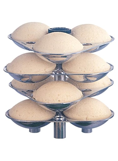 Hawkins Mini Idli Stand - 12 Mini Idlis, (For 3 Litre and bigger Pressure Cooker), Silver (ID12S),Aluminium